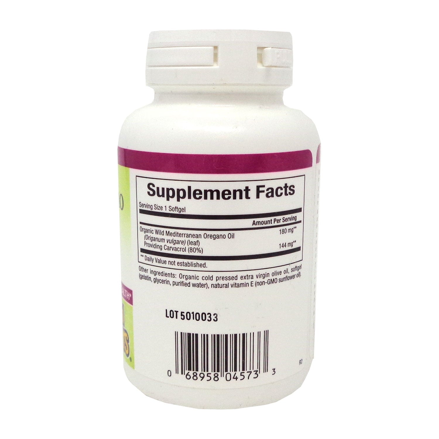 Natural Factors Oil of Oregano 180 mg, Helps Maintain Good Health with Extra Virgin Olive Oil, 30 Softgels