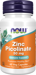 NOW Foods Zinc Picolinate 50mg 60 VC