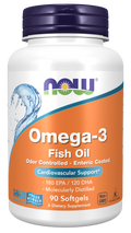 NOW Foods Omega-3 Enteric (No Burps) 90 SG