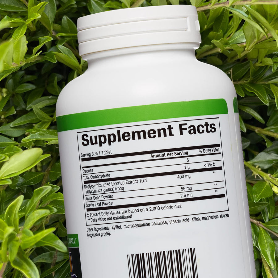 Natural Factors, DGL Licorice Root Extract, Natural Digestive Relief, 90 Tablets