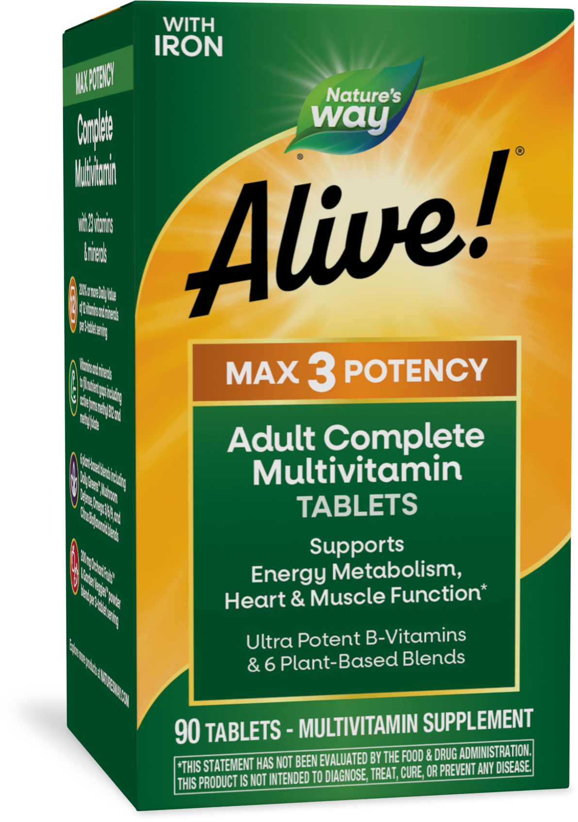 Nature's Way Alive! MAX3 Potency Multi 90 tablets
