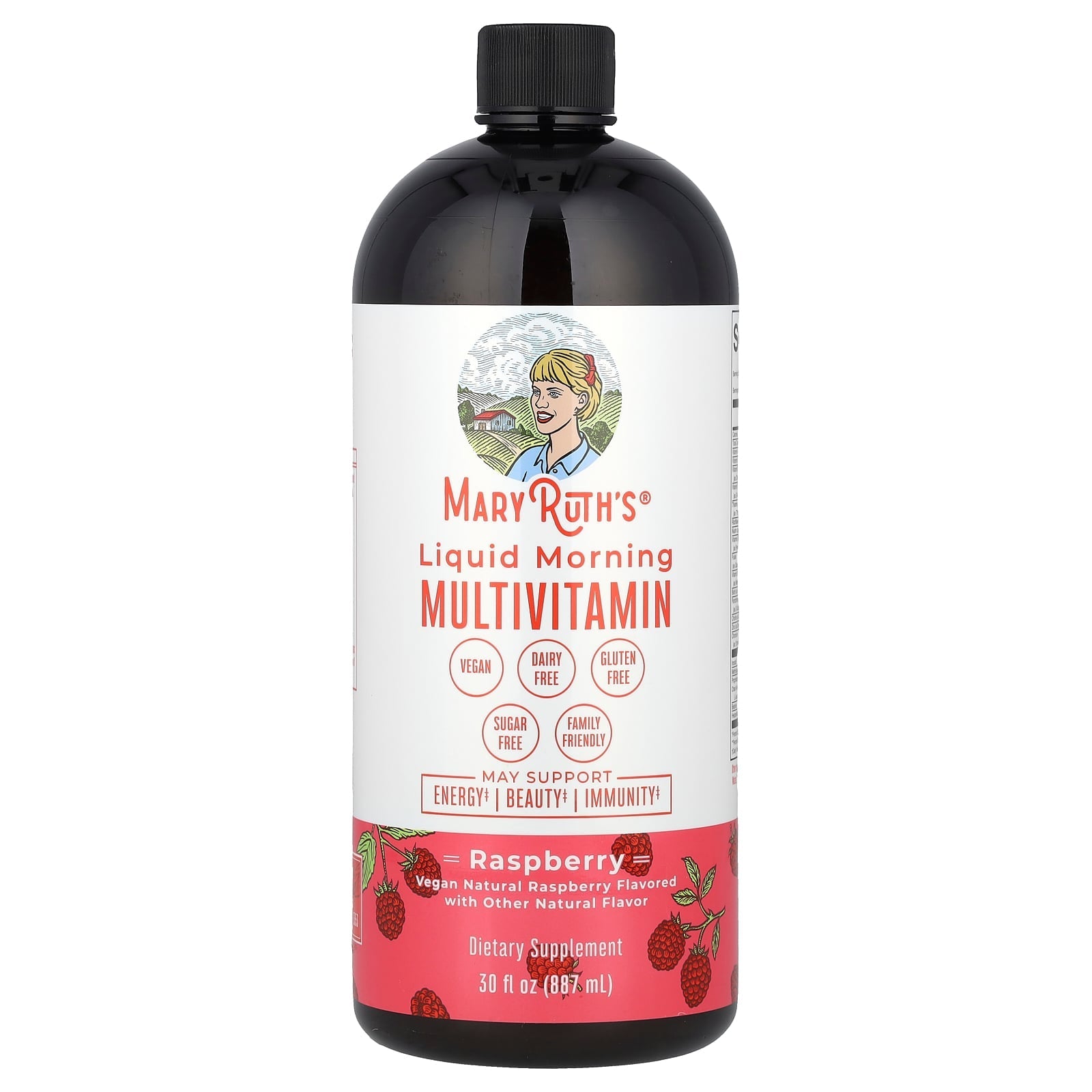 MaryRuth's, Liquid Morning Multivitamin, Raspberry, 30 fl oz (887 ml)