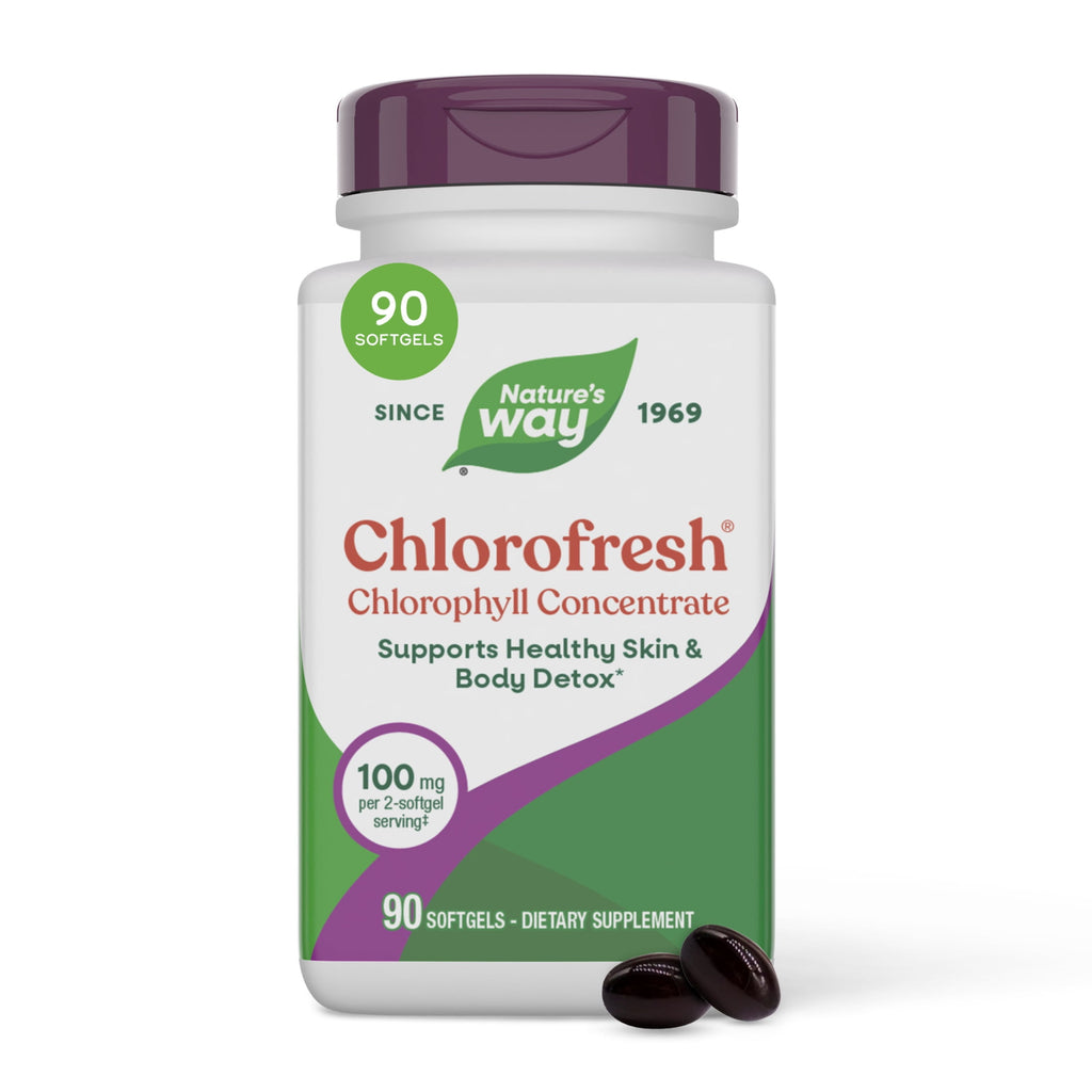 Nature’s Way Chlorofresh Chlorophyll Concentrate Softgels, Internal Deodorant*, 90 Count