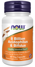 NOW Foods 8 Billion Acidophilus/Bifidus 60 VC
