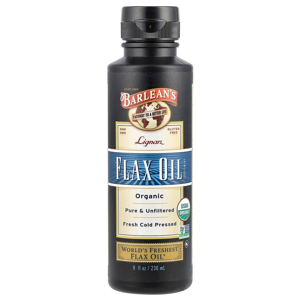 Barlean's, Organic Lignan Flax Oil, 8 fl oz (236 ml)