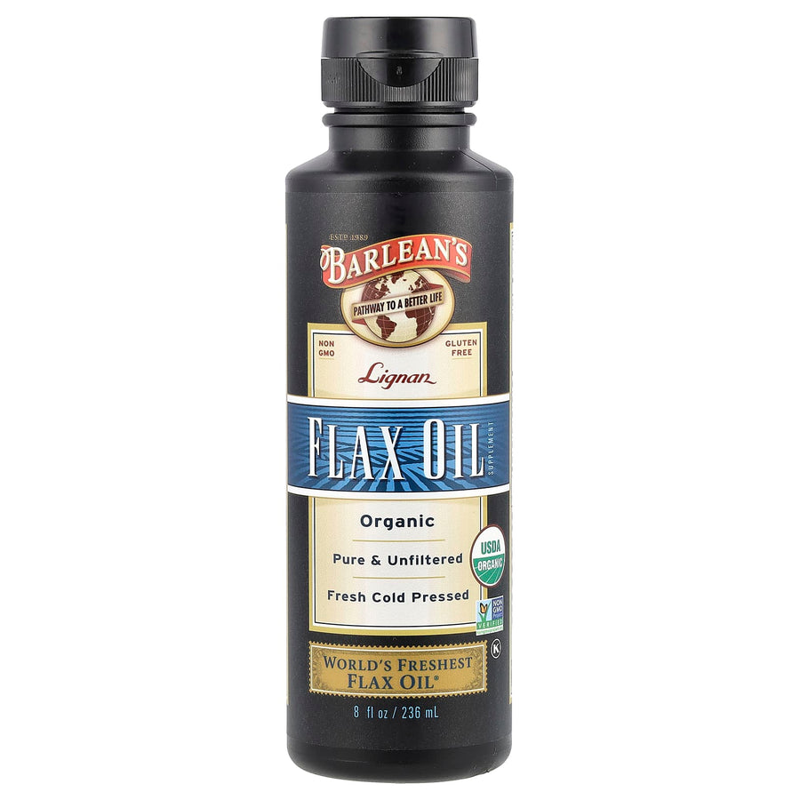 Barlean's, Organic Lignan Flax Oil, 8 fl oz (236 ml)