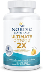 Nordic Naturals Ultimate Omega 2X, 2150mg Fish Oil, Lemon - 60 Count