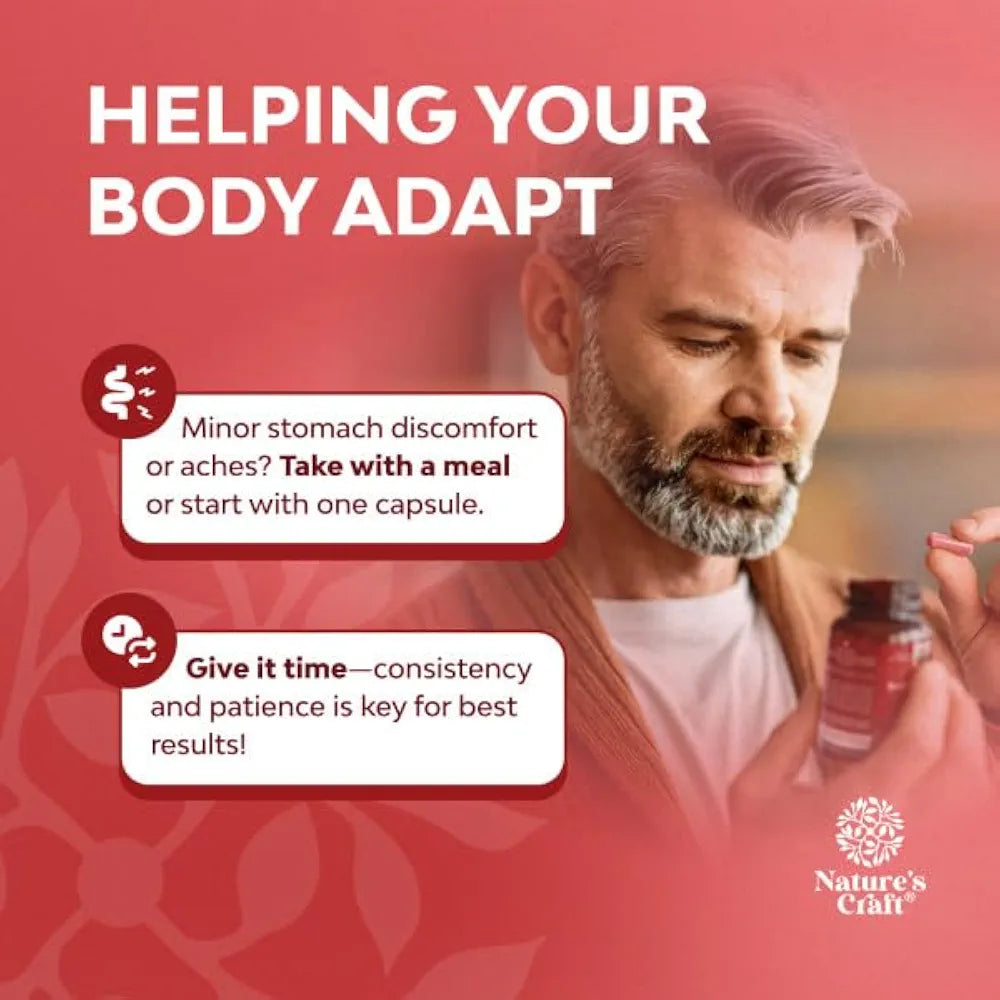 Natures Craft Red Yeast Rice with CoQ10 Supplement - Advanced Healthy Heart & Healthy Cholesterol Levels Formula for Men & Women - Red Yeast Rice Capsules with 1200 mg per Serving and CoQ10-120 Count