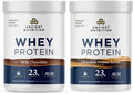 Ancient Nutrition Grass-fed Whey Protein Powder, Chocolate Peanut Butter, 18 Servings + Grass-fed Whey Protein Powder, Milk Chocolate, 20 Servings