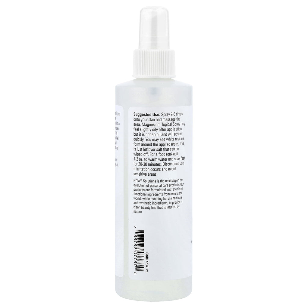 NOW Foods Solutions, Magnesium Topical Spray, 8 fl oz (237 ml)