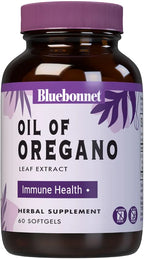 BlueBonnet Oil of Oregano Leaf Extract 10:1 150 mg - Sustainably Wild Crafted Herbal Supplement for Immune Support - Oregano Oil Capsules for Wellness & Immunity - Non-GMO, Gluten Free - 60 Softgels