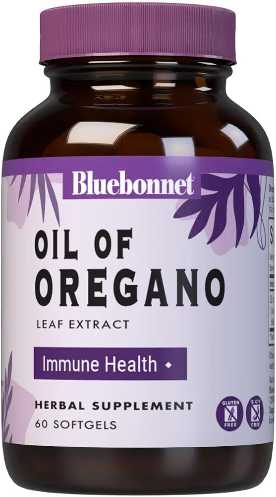 BlueBonnet Oil of Oregano Leaf Extract 150mg, 60 Softgels