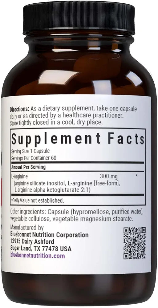 Bluebonnet Intimate Essentials Nitro L-Arginine, 60 Capsules