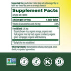 MegaFood Complex C - Vegan Vitamin C Immune Support Supplement, Vitamin C Supplement Made with Real Food Including Orange, Cranberry & Brown Rice, Gluten-Free - 30 Tablets, 30 Servings