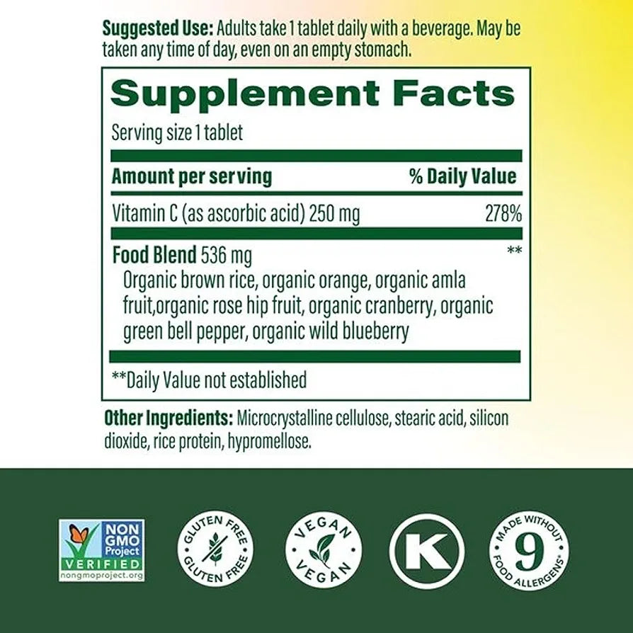 MegaFood Complex C Vegan Vitamin C Immune Support, 30 Tablets