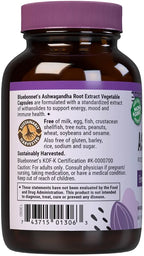Bluebonnet Ashwagandha Root Extract, 60 Vegetable Capsules