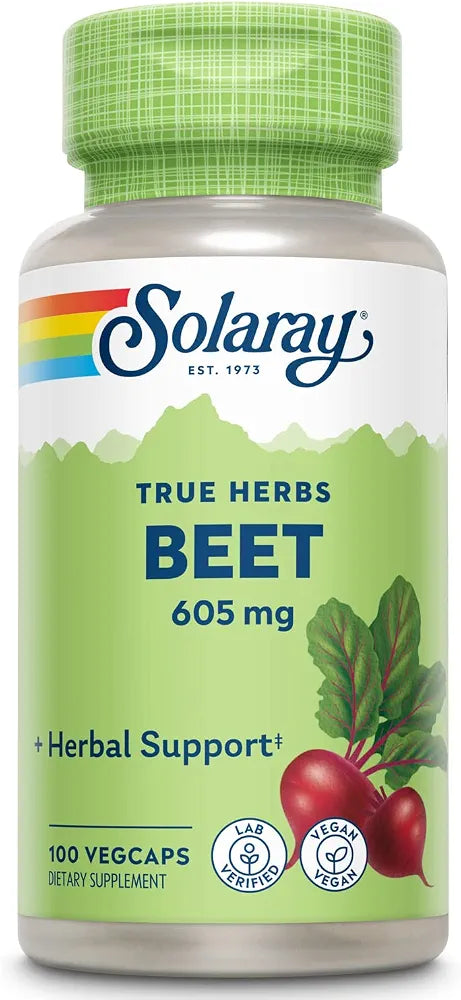 Solaray Beet Root 605mg Cardiovascular & Kidney Health, 100 VegCaps
