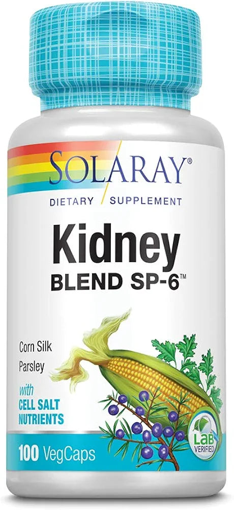 Solaray Kidney Blend SP-6 Herbal Support, 100 Vegan Capsules