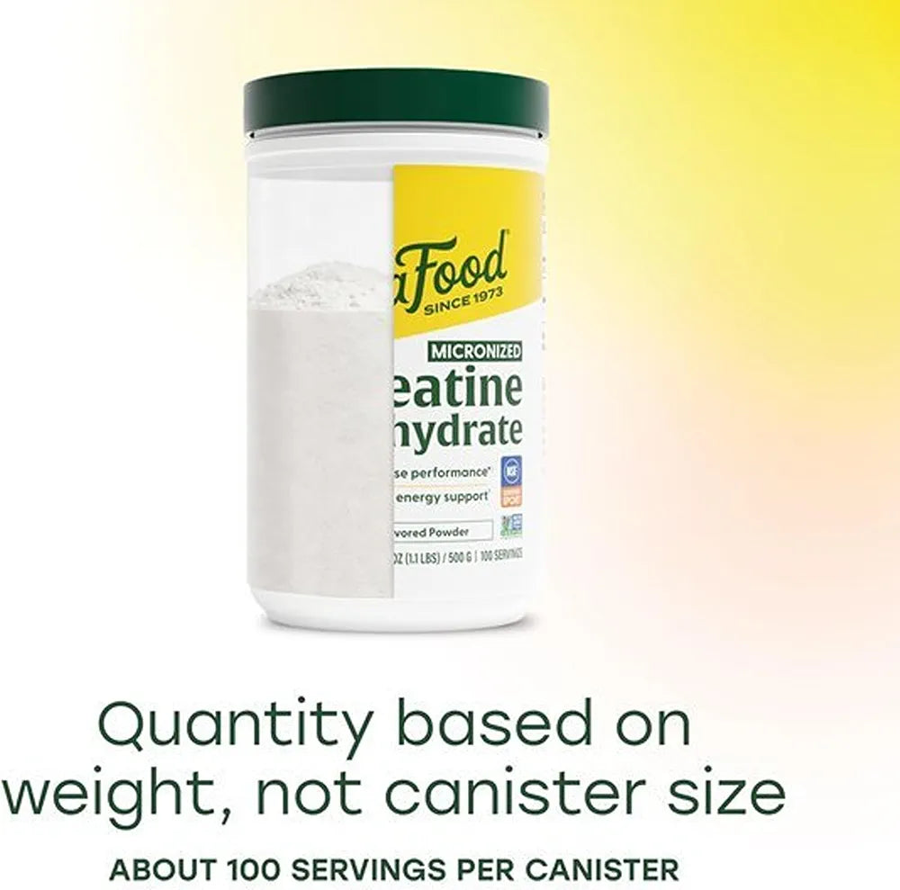 MegaFood Micronized Creatine Monohydrate Powder, Unflavored, 500 Grams