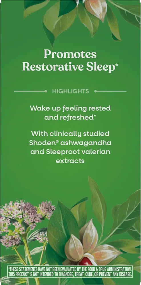 Nature's Way Rest & Restore, Melatonin-Free Sleep Supplement*, Vegan, 30 ct