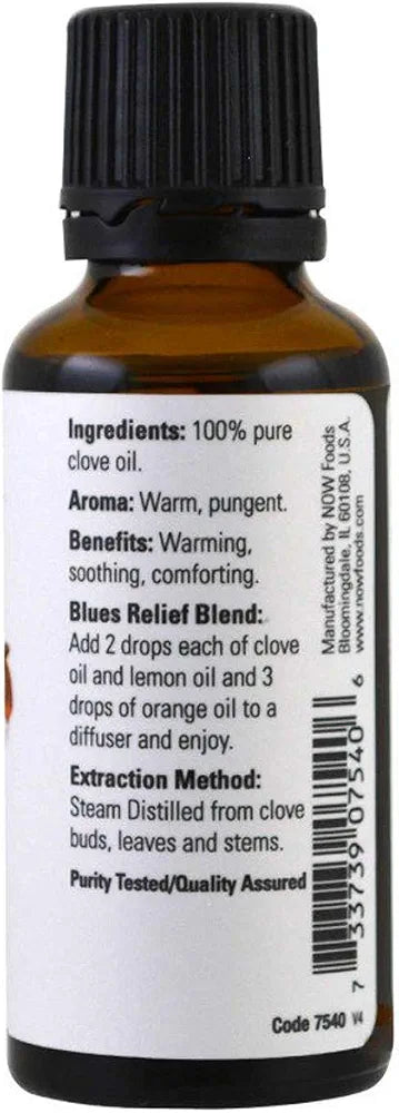 NOW Foods - 100% Pure Essential Oil Clove - 1 fl. oz.