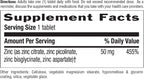 Country Life Target-Mins Zinc 50 mg 90 Tablets - Zinc Supplements for Immune Health - Zinc 50mg - Zinc Support