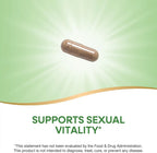Nature's Way Horny Goat Weed, Standardized Extract, Supports Sexual Vitality*, 500 mg per Serving, Non-GMO Project Verified, 60 Vegan Capsules 