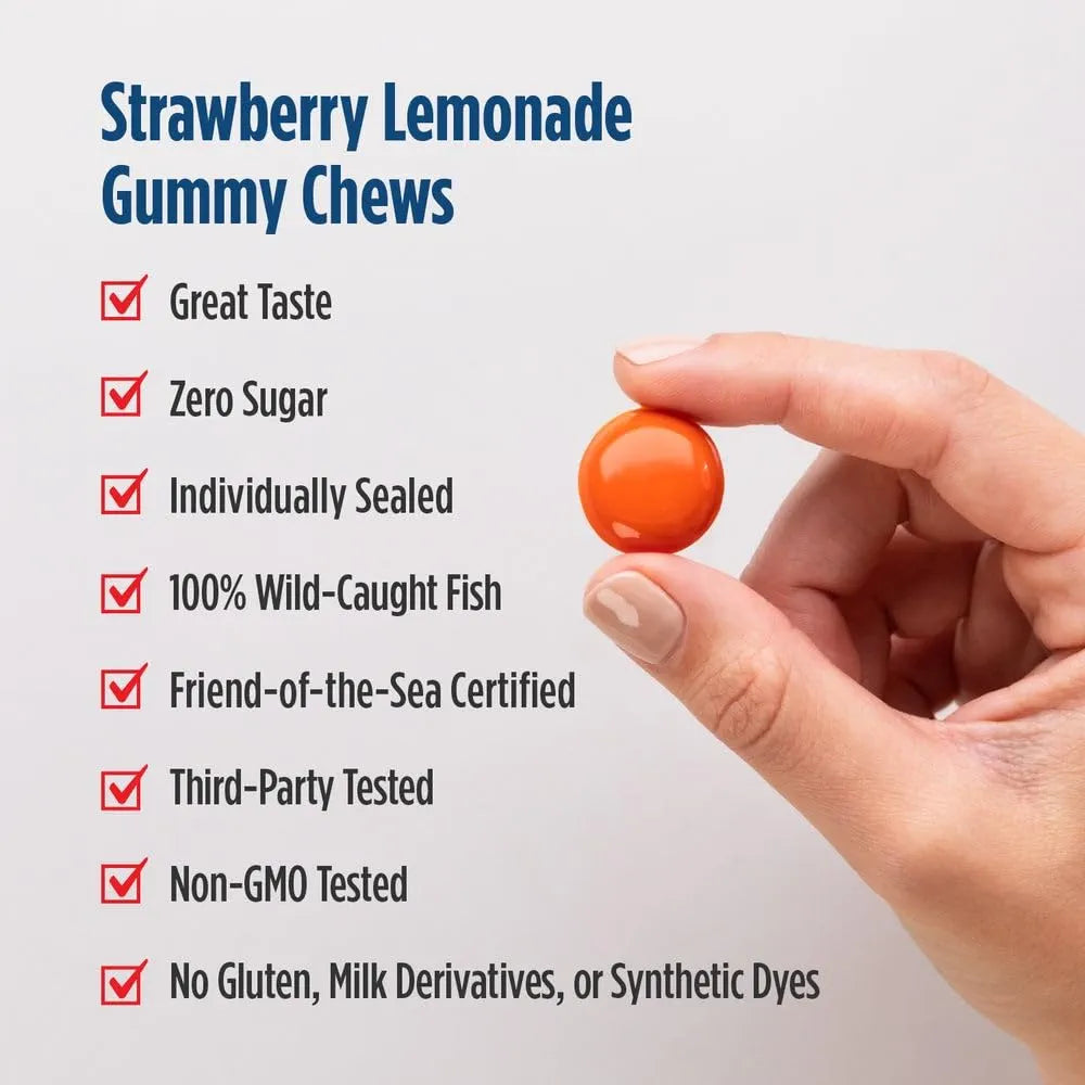 Nordic Naturals Children’s Eye Health Gummies, Strawberry Lemonade - 30 Gummies for Kids - 484 mg Total Omega-3s DHA, Lutein & Zeaxanthin - Brain Health, Antioxidant Support, Non-GMO - 30 Servings