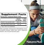 NaturesPlus Vitamin C 1000 mg with Rose Hips - 60 Sustained Release Tablets - Supports Immune Health, Energy & Antioxidant Protection - Vegetarian, Gluten Free - 60 Servings