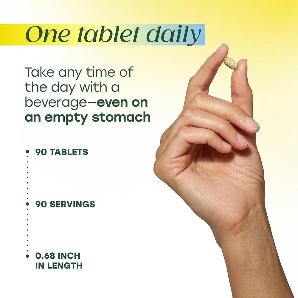 MegaFood Multivitamin for Men 55+ One Daily Mens Multivitamins, Methylated B12, Vitamin D3, C & Zinc - Healthy Aging, Bone & Muscle Health & Immune Support - Vegetarian - 90 Tablets