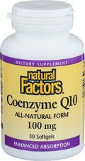 Natural Factors Coenzyme Q10 Softgels, 100mg, 30 Count