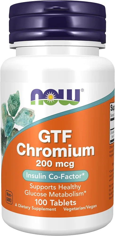 GTF Chromium 200mcg 100 Tablets 