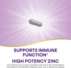 Nature's Way Zinc Chelate, Zinc Supplements, Supports Immune Function*, 30 mg per Serving, 100 Capsules 