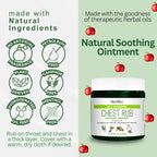 HERBION Naturals Chest Rub - Soothing Ointment with Soothing Vapors for Adults & Children 2+ - Relieves Cough, Cold, Nasal & Chest Congestion – Reduces Muscle & Joint Aches 