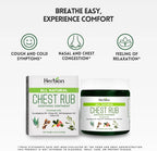 HERBION Naturals Chest Rub - Soothing Ointment with Soothing Vapors for Adults & Children 2+ - Relieves Cough, Cold, Nasal & Chest Congestion – Reduces Muscle & Joint Aches 