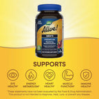 Nature's Way Alive! Men's Premium Gummy Multivitamin Supplement, Supports Healthy Heart*, Muscle Function*, Full B-Vitamin Complex, Orange, Grape, Cherry Flavored, 75 Gummies 