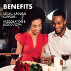 BlueBonnet Nutrition Intimate Essentials Nitro, L-Arginine, Sexual Arousal Support*, for Him & Her, Soy-Free, Gluten-Free, Vegan, 60 Vegetable Capsules