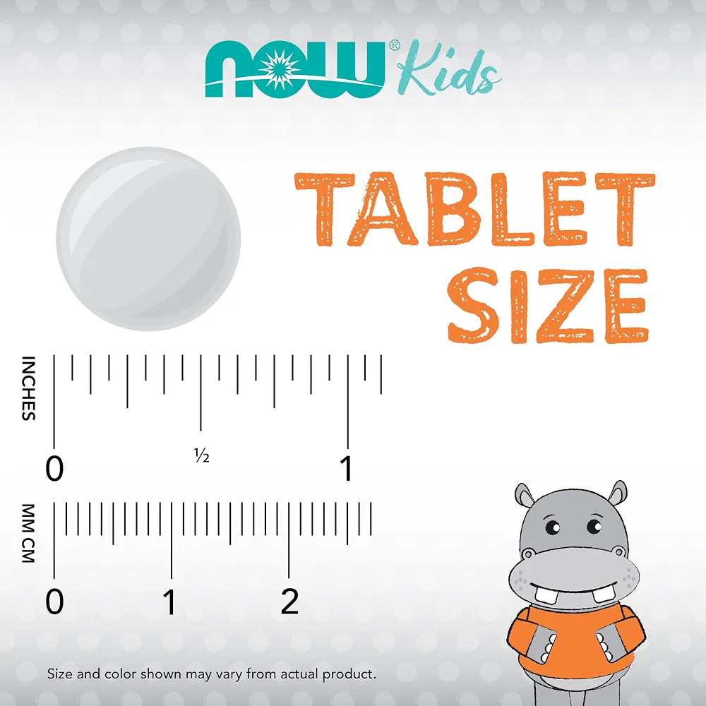 NOW Kids Supplements, Kid Vits Multivitamin, Juicy Orange, 120 Chewable Tablets