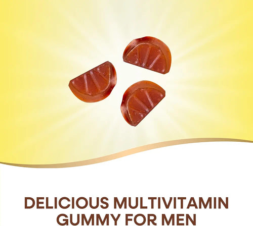 Nature's Way Alive! Men's Premium Gummy Multivitamin Supplement, Supports Healthy Heart*, Muscle Function*, Full B-Vitamin Complex, Orange, Grape, Cherry Flavored, 75 Gummies 