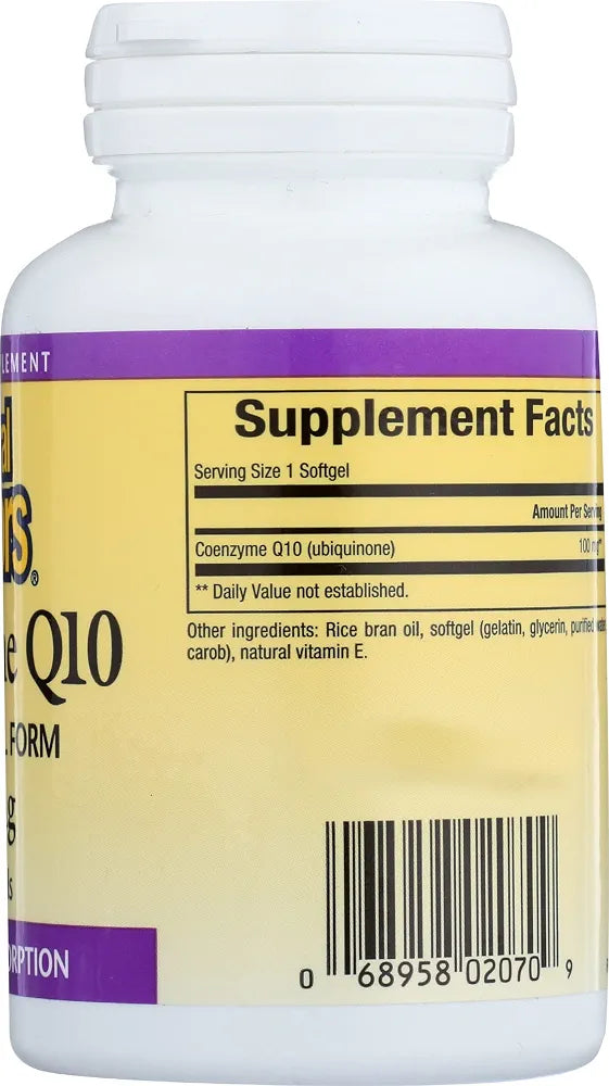 Natural Factors Coenzyme Q10 Softgels, 100mg, 30 Count