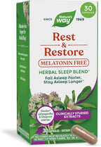 Nature's Way Rest & Restore, Melatonin-Free Sleep Supplement*, Vegan, 30 ct