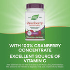 Nature's Way Premium Blend Cranberry, Urinary Tract Health Support*, with 100% Cranberry Concentrate, 400 mg Per Serving, 120 Capsules 