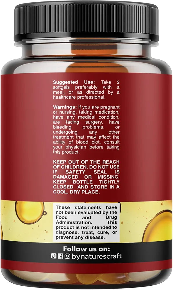 Icelandic Wild Caught Cod Liver Oil Softgels - Fish Omega 3, EPA, DHA, Vitamin D & A, 1000mg Per Serving - Burpless Capsules for Heart, Joint, Brain & Immune Support - 100 Count