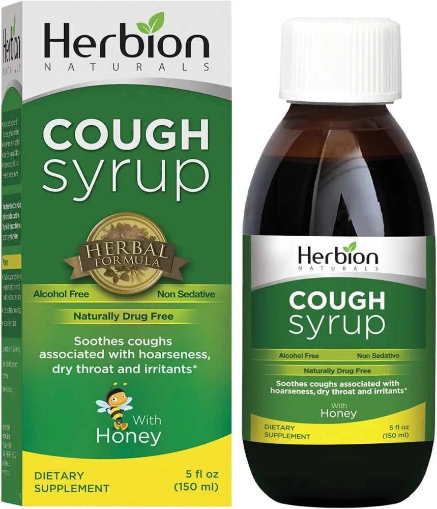 Herbion Naturals Honey Cough Syrup for Adults & Kids, 5 fl oz