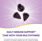 Nature's Way Alive! Immune Support* Gummies with Elderberry Extract, Vitamins C & D3, Zinc, No Gluten, Grape & Cherry Flavored, 90 Vegetarian Gummies 