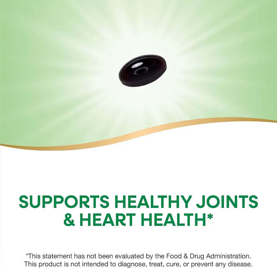 Nature's Way Krill Oil, Supports Cardiovascular and Joint Health*, 100% Pure Omega-3, 30 Softgels 