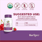 MARYRUTH'S Organics Mens Vitamin Gummy | USDA | Vegan | Daily Multivitamins for Immune Support | Non-GMO | Gluten Free | 60 Count