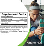 NaturesPlus Zinc Tablets - 10 mg, 90 Vegetarian Supplements - Immune System Supplement for Cellular Growth & Repair - Promotes Healthy Digestion, Metabolism & Vision - Gluten-Free - 90 Servings