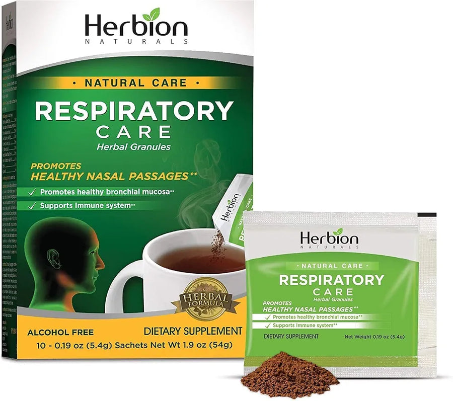 Herbion Naturals Respiratory Care Herbal Granules, Mint, 10 Count