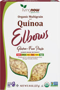 NOW Foods, Organic Quinoa Macaroni, Gluten-Free, Corn-Free, Non-GMO Elbow Pasta, 8-Ounce
